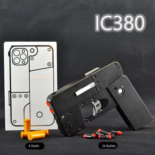 IC380 Foldable Phone Shape Pistol Nerf Toy Gun