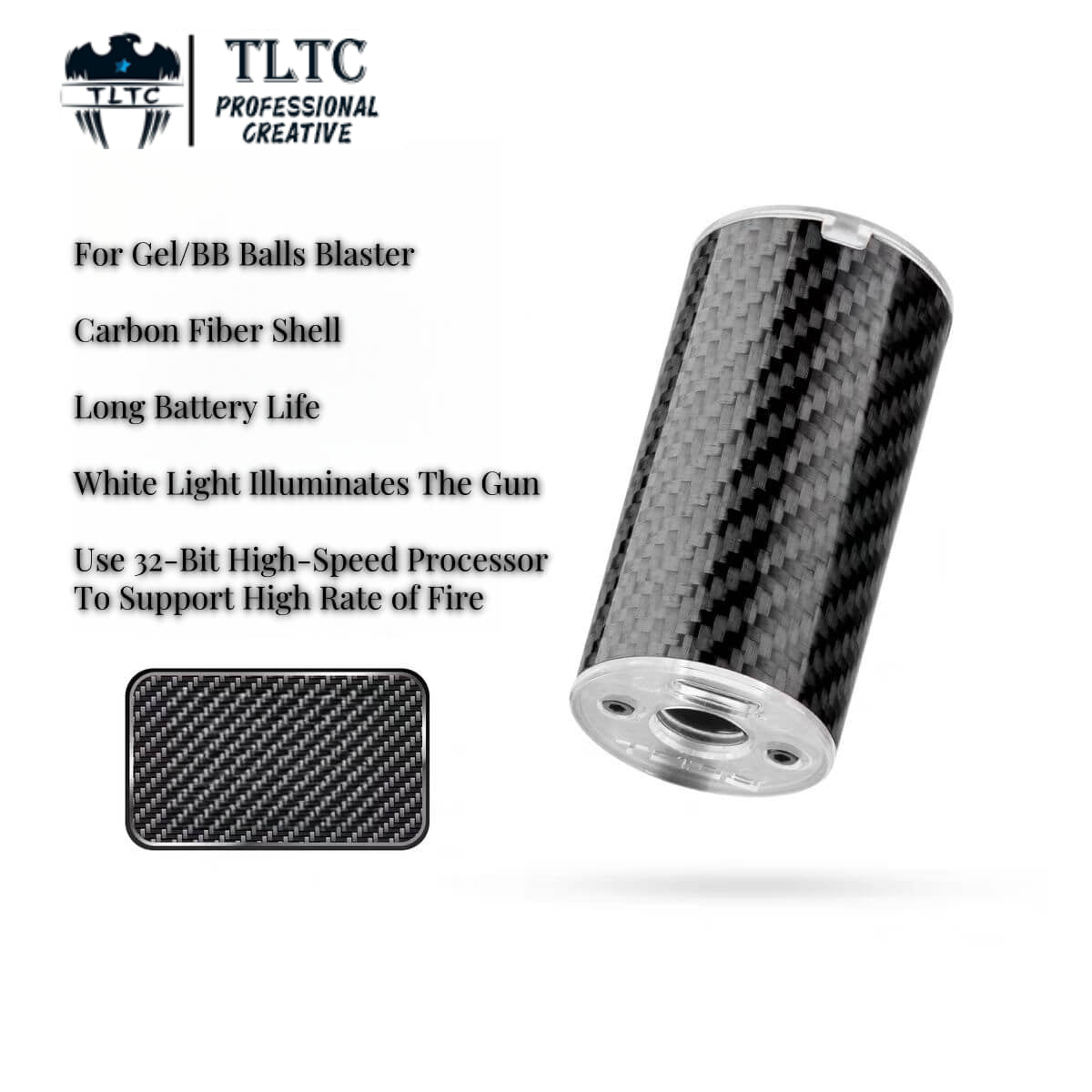 Carbon Fiber Tracer For Gel/BB Balls Blaster