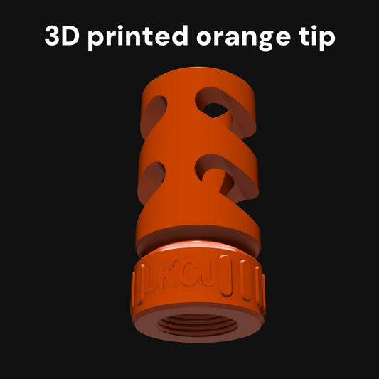 High Quality 3D Printed Orange Tips 6 PC Set 14MM CCW