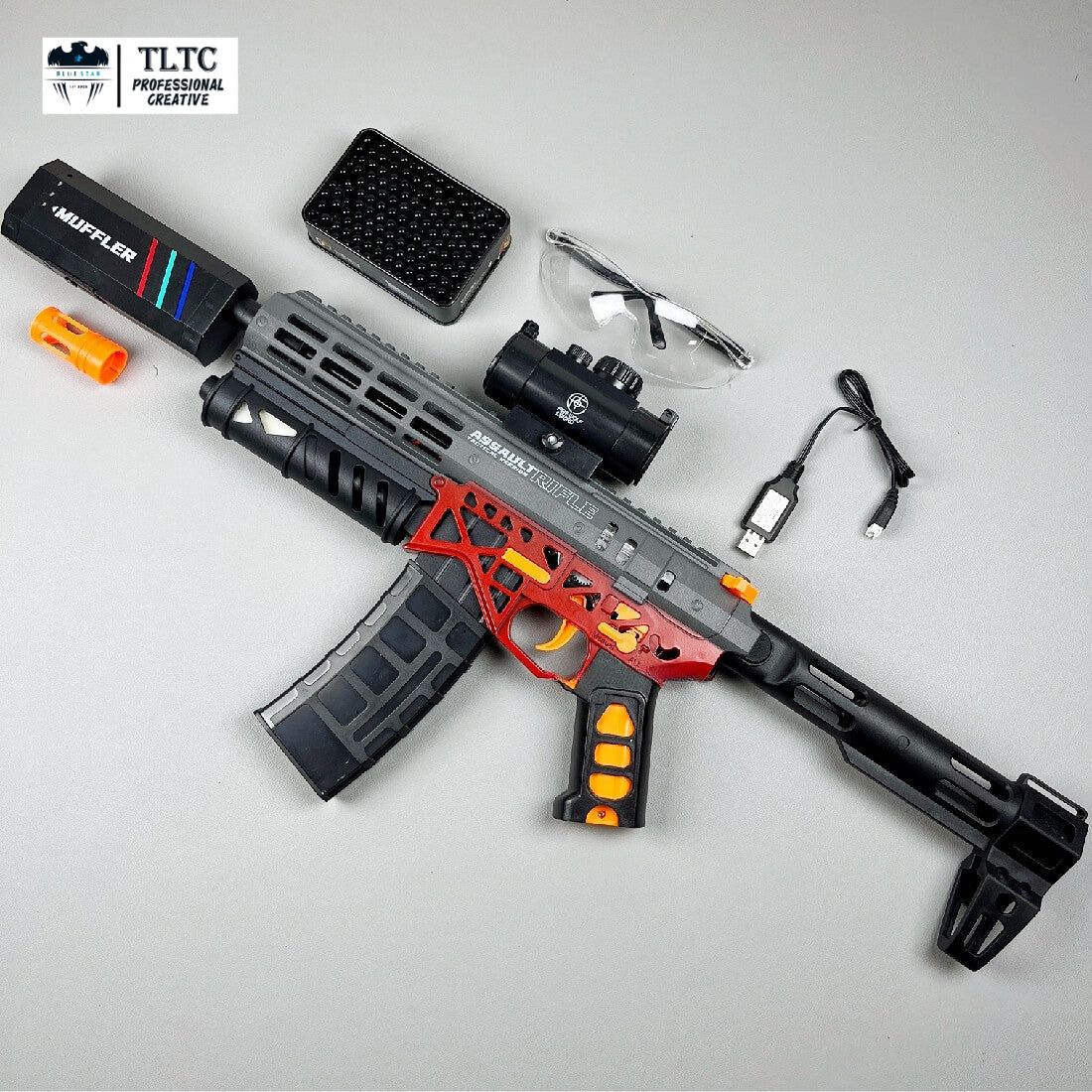 MK6 Gel Blaster With Red Light Effects And Smoke Effects -TLTC TOY