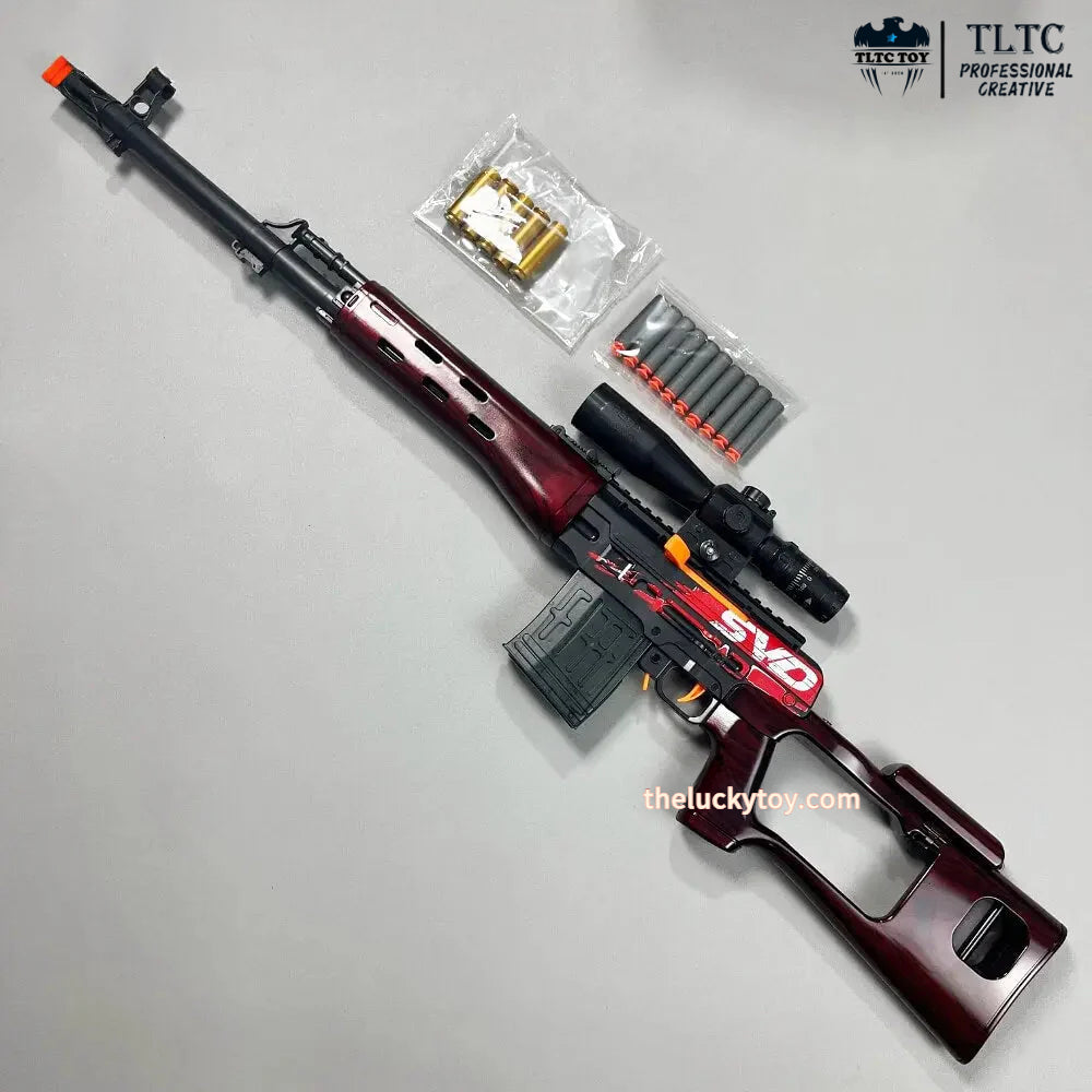 New SVD Sniper With  Exquisite Color Soft Bullet Gun Toy - TLTC TOY