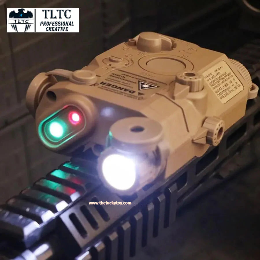 Red Laser+Green Laser+Flashlight Multifunctional Tactical Beam Battery Case