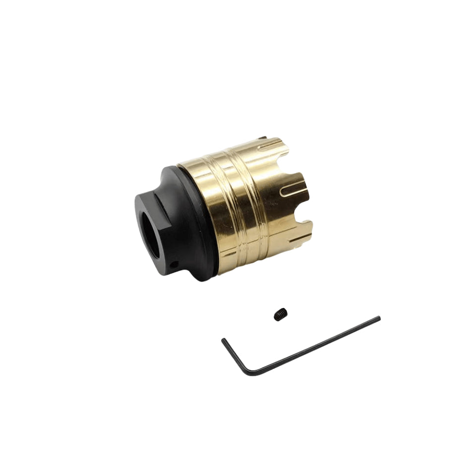 Metal Silencer Adapt To 14 MM Threaded Rod Tip & 19 MM Smooth Tip