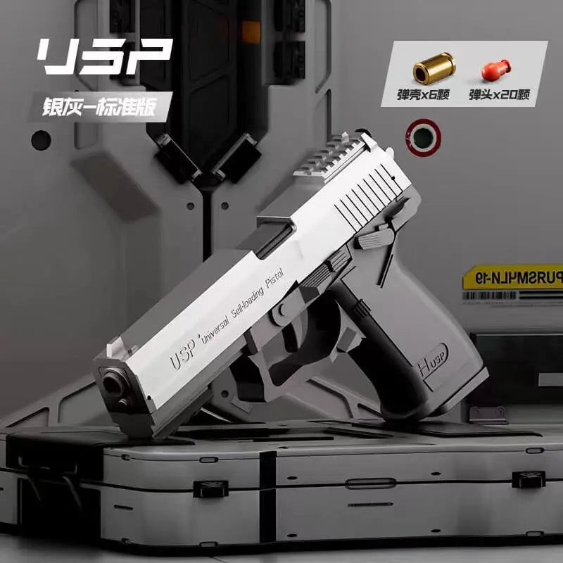 USP/18 Self-reloading With Metal Barrel Pistol Nerf Toy Gun