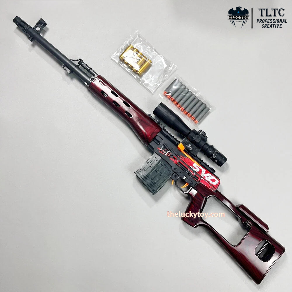 New SVD Sniper With  Exquisite Color Soft Bullet Gun Toy - TLTC TOY